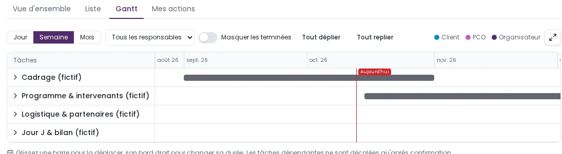 Capture réelle WebEvent — Projet